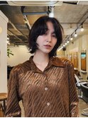 レイヤーボブ/ミニボブ/ニュアンスパーマ/顔周りカット/20代30代