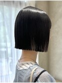 ＊20代30代ミニボブレイヤータッセルボブ前髪ありボブ顔周り