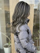 ニコリヘアワークス(nicori hair works)&nbsp;ロング×ハイライト×リラックスウェーブ2