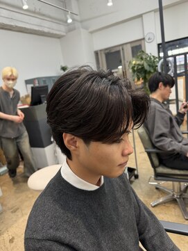 アロー 船橋店(AROH) MEN’S HAIR/波巻きツイストスパイラル/リバースセンターパート