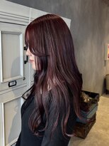 エスケープ トゥ ボナ(ESCAPE to bona.)&nbsp;ブリーチなしダブルカラーで叶う深めボルドーカラー
