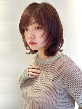 COVER HAIR ACADEMY 北浦和【カバーヘア アカデミー】北浦和西口店【4/6 OPEN(予定)】 小顔/レイヤーボブ/ピンクブラウン/大人ガーリー/ブラウンp