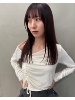 ドルセプラタ(Dulce plata) 【kaN.】髪質改善ストレート×ボルドーカラー×艶カラー