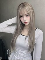 レア 新越谷(LEA) ナチュラルストレートレイヤー × ミルクティーベージュ