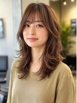エル 横浜 ウエスト(eL 横浜 west) くびれヘア 美髪 ハイライトカラー アプリコットオレンジ
