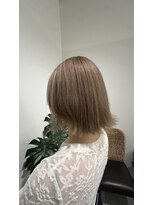 サラジュ 川西店(SARAJU)&nbsp;レイヤーボブ×ミルクティーベージュ☆