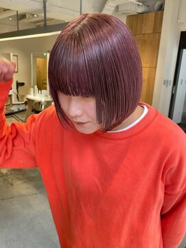 エヌ 烏丸(enu) orange pink color