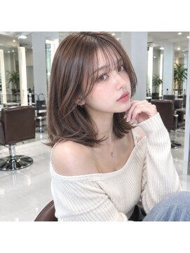 アッシュ 桜新町店(Ash) 桜新町/レイヤーカット/ボブ/韓国ダブルカラー/白髪ぼかし