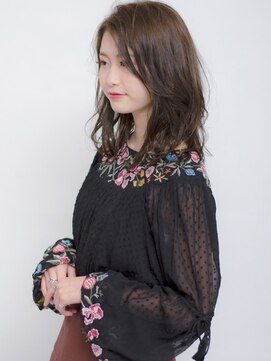 アビーヘア 市川店(abie hair) ルーズウェーブなクールミディ