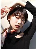 耳かけショートボブ