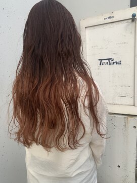 ロイジー(roijir) 【roijir 表参道】グラデーションカラー☆オレンジブラウン