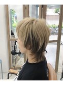 【noble.野江/関目】マッシュウルフ×ツートーンカラー