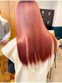 艶髪ピンクカラー　stylist 中村瑞貴
