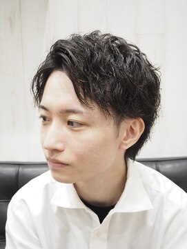 ヨシザワインク プレミアム 横浜 桜木町店(YOSHIZAWA Inc. PREMIUM) 波打ちスパイラルリバースパーマ/センターパートショートウルフ