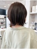 福山市美容室Caary人気 暗めトーン パープルグレージュ