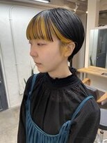 ソイリウム 下北沢(soi rium)&nbsp;【イエローインナーカラー×マッシュショート】