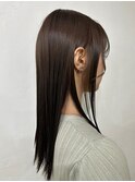 髪質改善ストレート チョコレートカラー