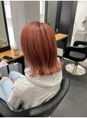 ハイライト×ピンクーベージュ