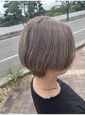 #ミルクティカラー#ダブルカラー#ブリーチ