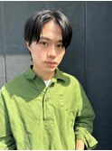 メンズ韓国ヘアー　センターパート/10代20代30代