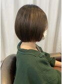《GRANDLINE友田千栄》ナチュラルなミニボブスタイル　髪質改善