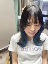 マーシュ 梅田(marshu)&nbsp;インナーカラー ★blue oasis