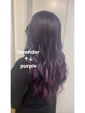 アーチフォーヘア 心斎橋店(a-rch for hair) ラベンダー×パープル×ブラック