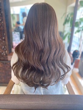 ヘアリゾート粋 ティガ 池袋店(tiga) ゆるふわロング/透明感カラー/ショコラブラウン/艶髪