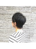 20代30代小顔ひし形マッシュショートカットレイヤー