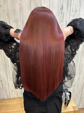 ヘアリゾート リノ(Hair resort Lino) ミネコラトリートメント×ピンクカラー