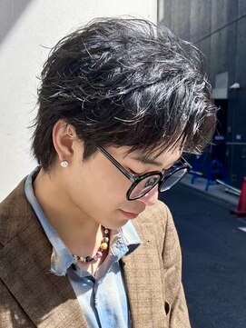 ディオ 町田店(DIO) 韓国シャドウパーマ×センターパート【メンズパーマ/韓国ヘア】