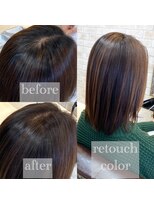 ヴィアスヘアー(vias hair)&nbsp;アッシュブラウンで作る白髪活かしカラー