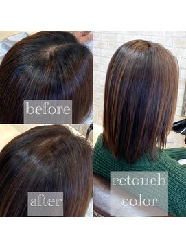 ヴィアスヘアー(vias hair) アッシュブラウンで作る白髪活かしカラー