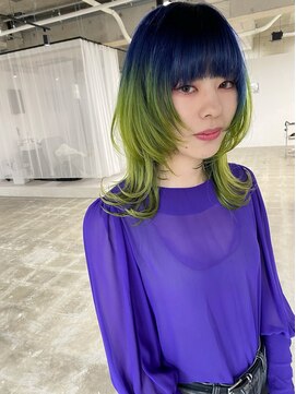 スーパーシーン(SUPER SCENE) 宜野湾#ブリーチカラー#レイヤーカット#インナーカラー#レイヤー