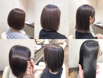 サイン(SIGN)の写真/湿気・湿度で気になる表面の広がりに♪経験豊富なStylistが自然な仕上がりの縮毛矯正を実現＊