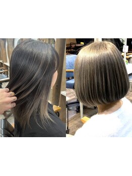 横浜駅東口【暗い白髪染め卒業!】明るい白髪染めで大人女性の気になる白髪もお洒落にカバー*〔白髪染め〕