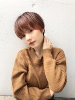 シュリット(schritt) 前髪ありマッシュショート前髪インナーカラーピンク渋谷mutsuki