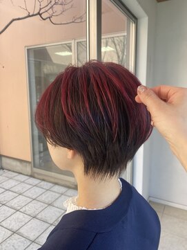 クロエ バイ ラヴィズム 小針店(CLOE by LUVISM) レッドカラーのアンブレラカラー