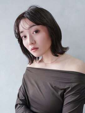 アルバム 池袋(ALBUM) くびれミディボブ前髪カット顔周りレイヤー_F20571