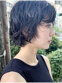 ボブパーマ/ウェーブヘア/イメチェン/クセ毛風パーマ