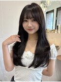 ＊シンプルワンカール×チョコレートブラウン【新宿/韓国ヘア】