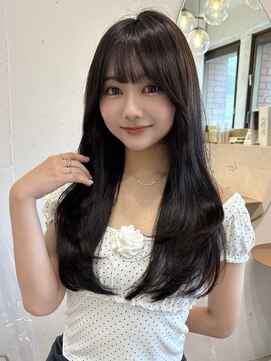 ルームバイシー 新宿(Loom. by Sea) *シンプルワンカール×チョコレートブラウン【新宿/韓国ヘア】