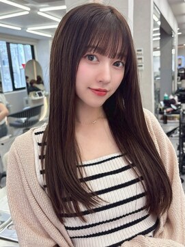 アスター 天神大名店(Aster) オリーブグレー髪質改善/黒髪/小顔/くすみベージュ/天神