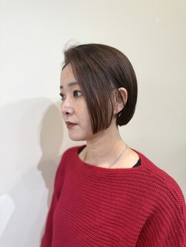 エアージーモ 小倉店(Fate design Air G mo) 40代50代60代切りっぱなしボブ、刈り上げボブ