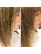 Gallica独自(１)『 髪質改善・ダメージケアカット 』 - カットだけで傷みを70％なくす秘密 -