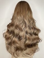 ラピス 横浜(Lapis) ミルクティーベージュシールエクステハイライトブリーチカラー