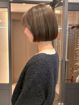アトリエ(atelier.)&nbsp;マロンベージュ 透明感カラー ショートボブ 髪質改善 20代