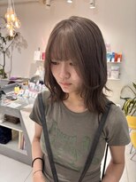 ステラ ヘア デザイン サロン(STELLA hair design salon)&nbsp;くすみミルクティーベージュ×ミディアムレイヤー【由比藤】