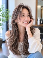 バグズ ヘアデザイン 桔梗が丘店(Baguz HAIR DESIGN) 白髪ぼかしハイライト透け感ロングレイヤー