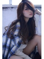 ミラバイグリーン(Mira by green)&nbsp;"Dark ash brown"×"nuance wave"☆glamorous ロング＃１